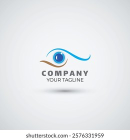 Eyes vision logo design template icon illustration