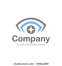 Eyes vision logo design template