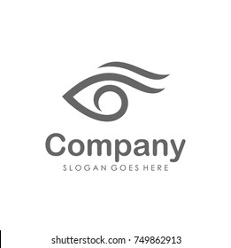 Eyes vision logo design template