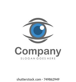 Eyes vision logo design template