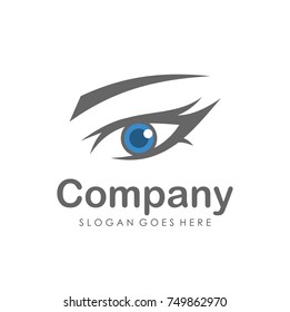 Eyes vision logo design template