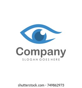 Eyes vision logo design template