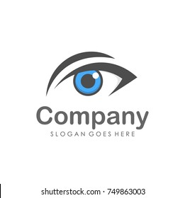 Eyes vision logo design template
