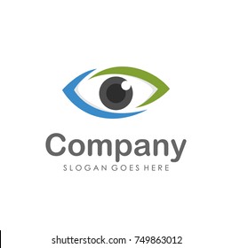 Eyes vision logo design template