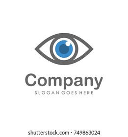 Eyes vision logo design template