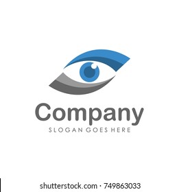 Eyes vision logo design template