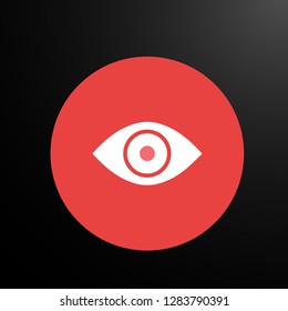 eyes, web icon or user interface button, vector.