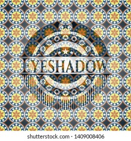 Eyeshadow arabic style emblem. Arabesque decoration.