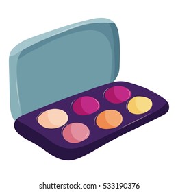 Eyeshadow icon. Cartoon illustration of eyeshadow vector icon for web