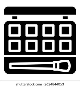 Eyeshadow Icon Element For Design