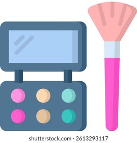 Eyeshadow Icon Flat Vector Illustration