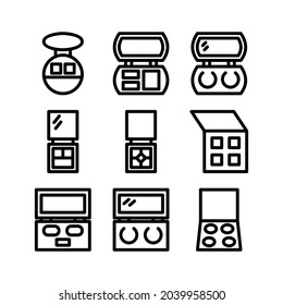 eyeshadow icon or logo isolated sign symbol vector illustration - Collection of high quality black style vector icons
