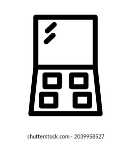 eyeshadow icon or logo isolated sign symbol vector illustration - high quality black style vector icons
