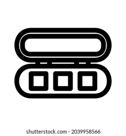eyeshadow icon or logo isolated sign symbol vector illustration - high quality black style vector icons
