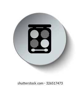 Eyeshadow icon. Eyeshadow Palette icon. Cosmetic icon. Vector Illustration. EPS10