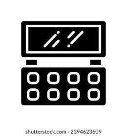 eyeshadow icon. vector glyph icon for your website, mobile, presentation, and logo design.