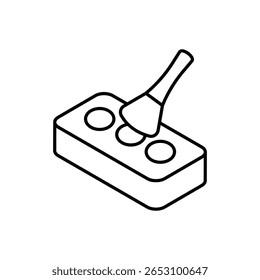 Ícone de sombra ilustração de estoque de vetor