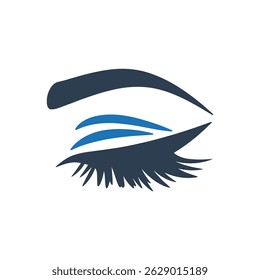 Eyeshadow Lashes Icon Isolated On White Background