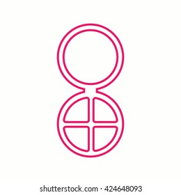 eyeshadow make up tool pink icon