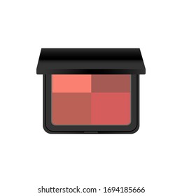 Eyeshadow. Open box, top view.