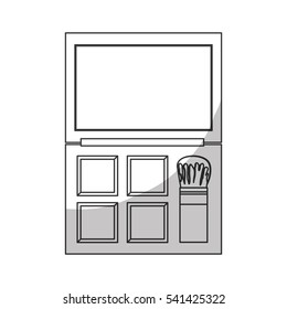 eyeshadow palette makeup related icon image vector illustration design 
