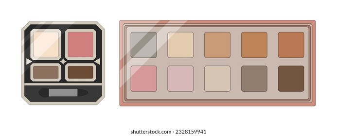 
Eyeshadow palette set material, vector illustration material.