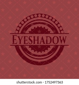 Eyeshadow red icon or emblem. Vector Illustration. Detailed. 