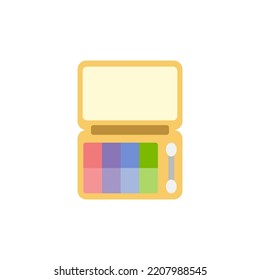 Eyeshadow, spa icon in color, isolated on white background 