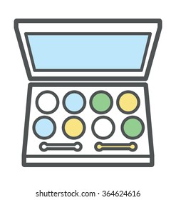 
Eyeshadows Bold Icon Illustration
