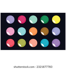 Vector With Palette Eyeshadows