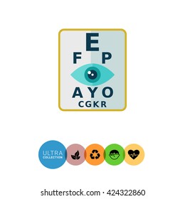 Eyesight check icon