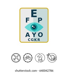 Eyesight check icon