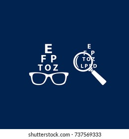 eyesight check icon.