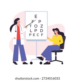 Eyesight Check Vector Illustration EPS 10 File 