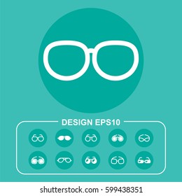 Eyesight icon stock vector illustration. Flat design.