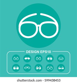 Eyesight icon stock vector illustration. Flat design.