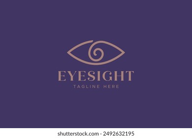 Eyesight Logo Soul Vision Visible Meditation Concept Wisdom Sign Symbol