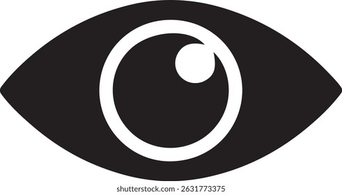  eyesight symbol , eye, view, vision icons in flat style