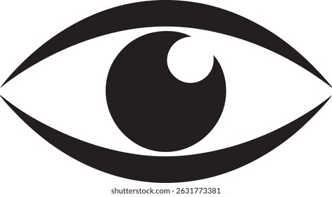  eyesight symbol , eye, view, vision icons in flat style