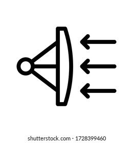 eyesight vector thin line icon 