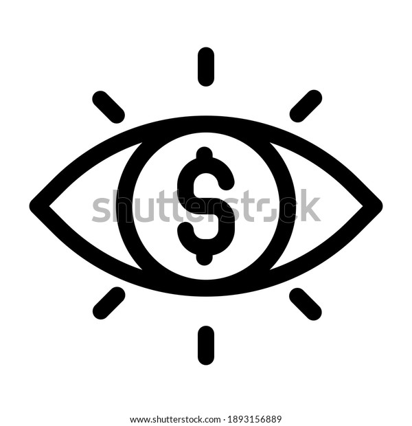 Eyesight Vision Business Sight Marketing Cash Stock Vector (Royalty Free)  1893156889