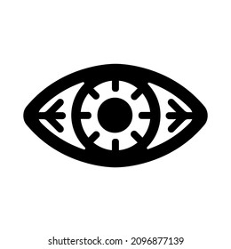 Eyestrain, conjunctivitis, Dry eyes vector icon illustration