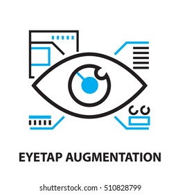 Eyetap augmentation Icon, and symbol