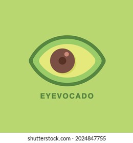 Eyevocado Fruit Logo Identity Illustration