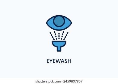 Eyewash Vector Icon Or Logo Illustration