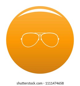 Eyewear icon. Simple illustration of eyewear vector icon for any design orange