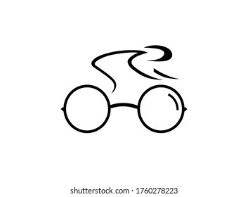 Eyewear logo. This logo is good to use on eyewear brands for riders.