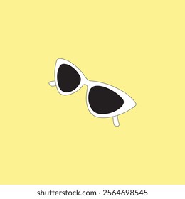 Eyewear protection sunglass vector illustration. Beach fashion accessory