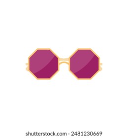 Eyewear Sun Protection Sunglass Vector Illustration