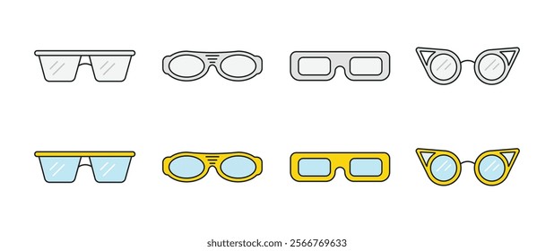 Eyewear Sun Protection Sunglass Vector Illustration